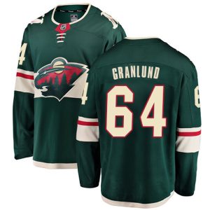 Herren Minnesota Wild Eishockey Trikot Mikael Granlund #64 Breakaway Grün Fanatics Branded Heim